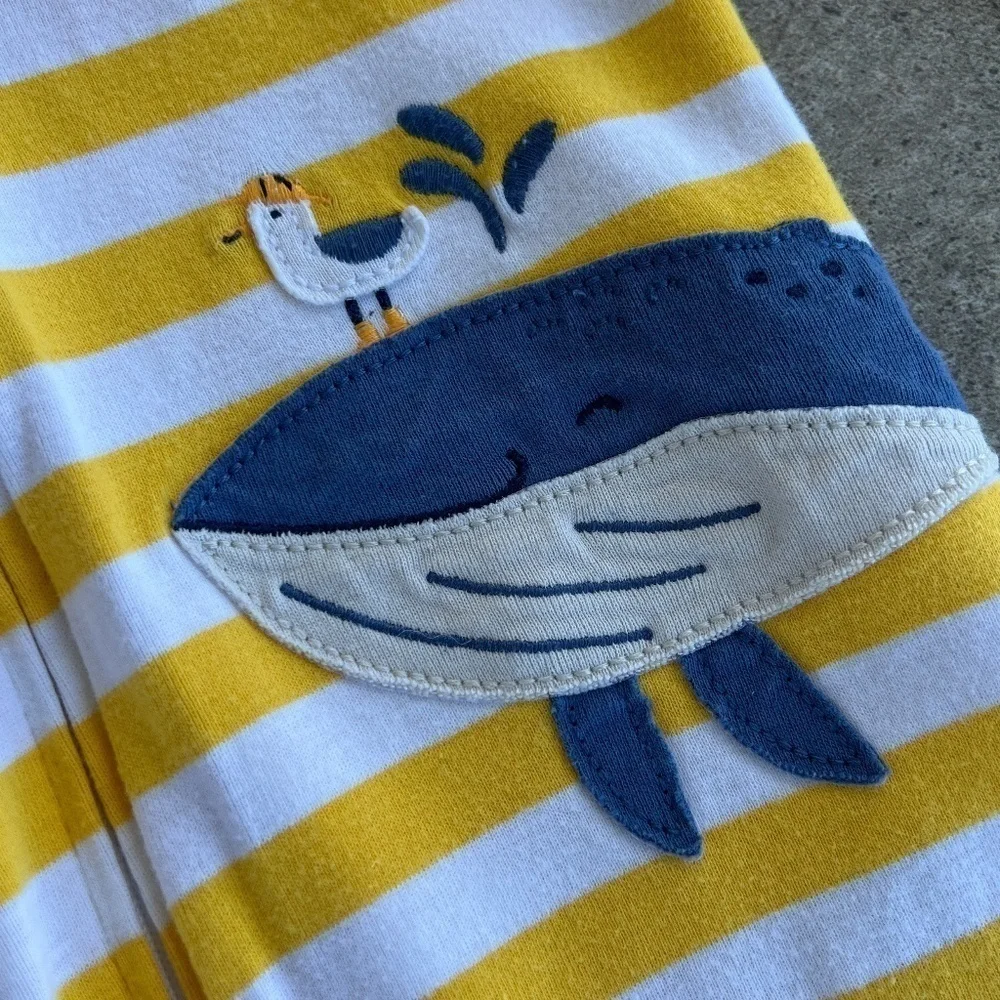 Carter's Size 2T Striped Cotton Pajamas Jumper Snug Fit Cotton